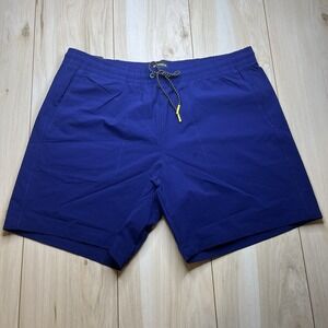 Bonobos NEW Rec Swim Shorts Pockets Drawstring UPF 50 Blue Mens Size XL 7" Ins